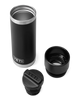 The Yeti Rambler 18oz Bottle With Hotshot Cap in Black