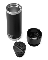 The Yeti Rambler 18oz Bottle With Hotshot Cap in Black