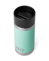 Rambler 12oz Bottle With Hot Shot Cap in Seafoam