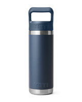 Rambler 18oz Straw Bottle in Navy