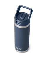 Rambler 18oz Straw Bottle in Navy