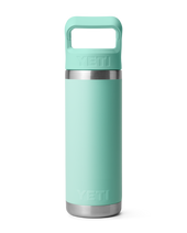 Rambler 18oz Straw Bottle in Seafoam