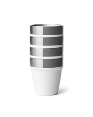 Rambler Shot Glasses in White