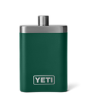 The Yeti Rambler Flask in Black Forest Green