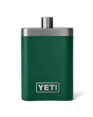 The Yeti Rambler Flask in Black Forest Green