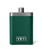 The Yeti Rambler Flask in Black Forest Green