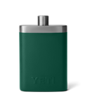 The Yeti Rambler Flask in Black Forest Green