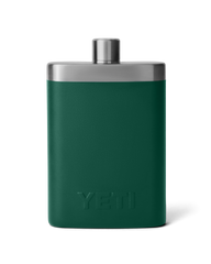 The Yeti Rambler Flask in Black Forest Green
