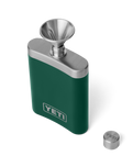 The Yeti Rambler Flask in Black Forest Green