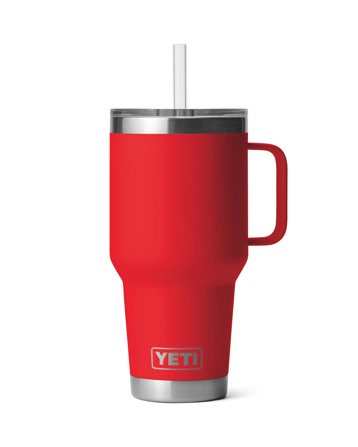 The Yeti Rambler 35oz Straw Mug in Rescue Red
