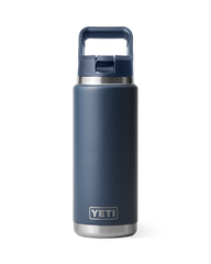 Rambler 26oz Bottle with Straw Cap in Navy