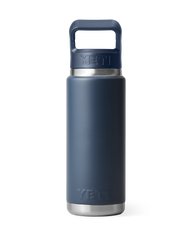 Rambler 26oz Bottle with Straw Cap in Navy