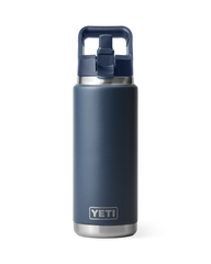 Rambler 26oz Bottle with Straw Cap in Navy