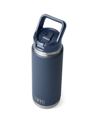 Rambler 26oz Bottle with Straw Cap in Navy