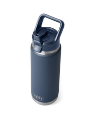 Rambler 26oz Bottle with Straw Cap in Navy