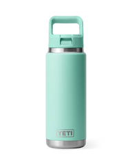 Rambler 26oz Bottle with Straw Cap in Seafoam