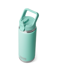 Rambler 26oz Bottle with Straw Cap in Seafoam
