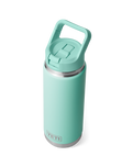 Rambler 26oz Bottle with Straw Cap in Seafoam