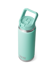 Rambler 26oz Bottle with Straw Cap in Seafoam