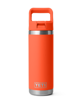 Rambler 18oz Straw Bottle in Papaya