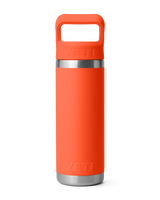 Rambler 18oz Straw Bottle in Papaya