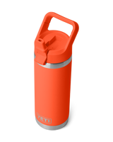 Rambler 18oz Straw Bottle in Papaya