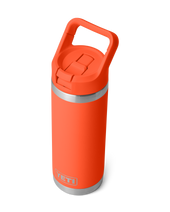 Rambler 18oz Straw Bottle in Papaya