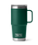 The Yeti Rambler 20oz Travel Mug in Black Forest Green