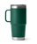 The Yeti Rambler 20oz Travel Mug in Black Forest Green