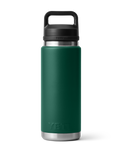 The Yeti Rambler 26oz Bottle with Chug Cap in Black Forest Green