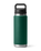 The Yeti Rambler 26oz Bottle with Chug Cap in Black Forest Green