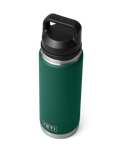 The Yeti Rambler 26oz Bottle with Chug Cap in Black Forest Green