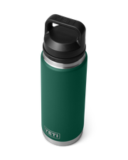 The Yeti Rambler 26oz Bottle with Chug Cap in Black Forest Green