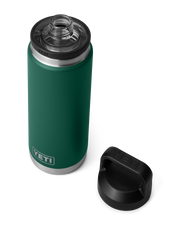The Yeti Rambler 26oz Bottle with Chug Cap in Black Forest Green