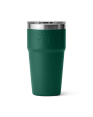 The Yeti Rambler 20oz Stackable Cup in Black Forest Green