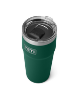 The Yeti Rambler 20oz Stackable Cup in Black Forest Green