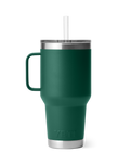 The Yeti Rambler 35oz Straw Mug in Black Forest Green