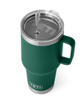 The Yeti Rambler 35oz Straw Mug in Black Forest Green