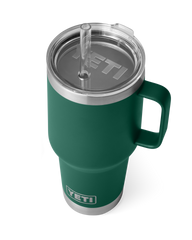 The Yeti Rambler 35oz Straw Mug in Black Forest Green