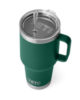 The Yeti Rambler 35oz Straw Mug in Black Forest Green