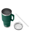 The Yeti Rambler 35oz Straw Mug in Black Forest Green