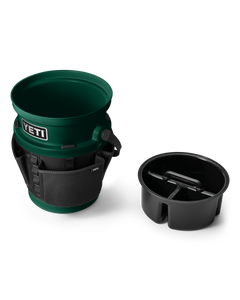 The Yeti LoadOut 5-Gallon Bucket in Black Forest Green