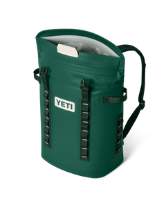The Yeti Hopper M20 Soft Backpack Cooler in Black Forest Green