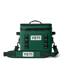 The Yeti Hopper Flip 12 Soft Cooler in Black Forest Green