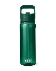 Yonder 750ml Bottle With Straw Cap in Black Forest Green