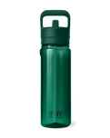 Yonder 750ml Bottle With Straw Cap in Black Forest Green