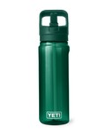 Yonder 750ml Bottle With Straw Cap in Black Forest Green