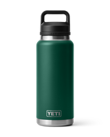 The Yeti Rambler 36oz Bottle with Chug Cap in Black Forest Green