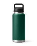 The Yeti Rambler 36oz Bottle with Chug Cap in Black Forest Green