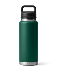 The Yeti Rambler 36oz Bottle with Chug Cap in Black Forest Green